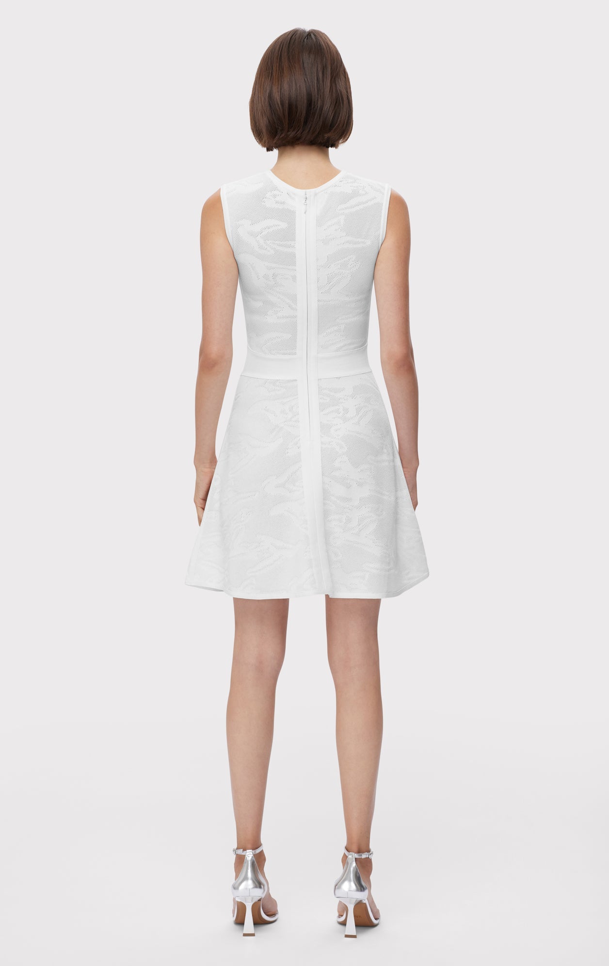 Textured Jacquard Dress | Alabaster