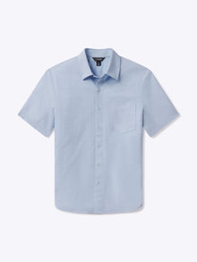 Mens | SoHo Signature-Fit Short Sleeve Button Up | Oxford Blue