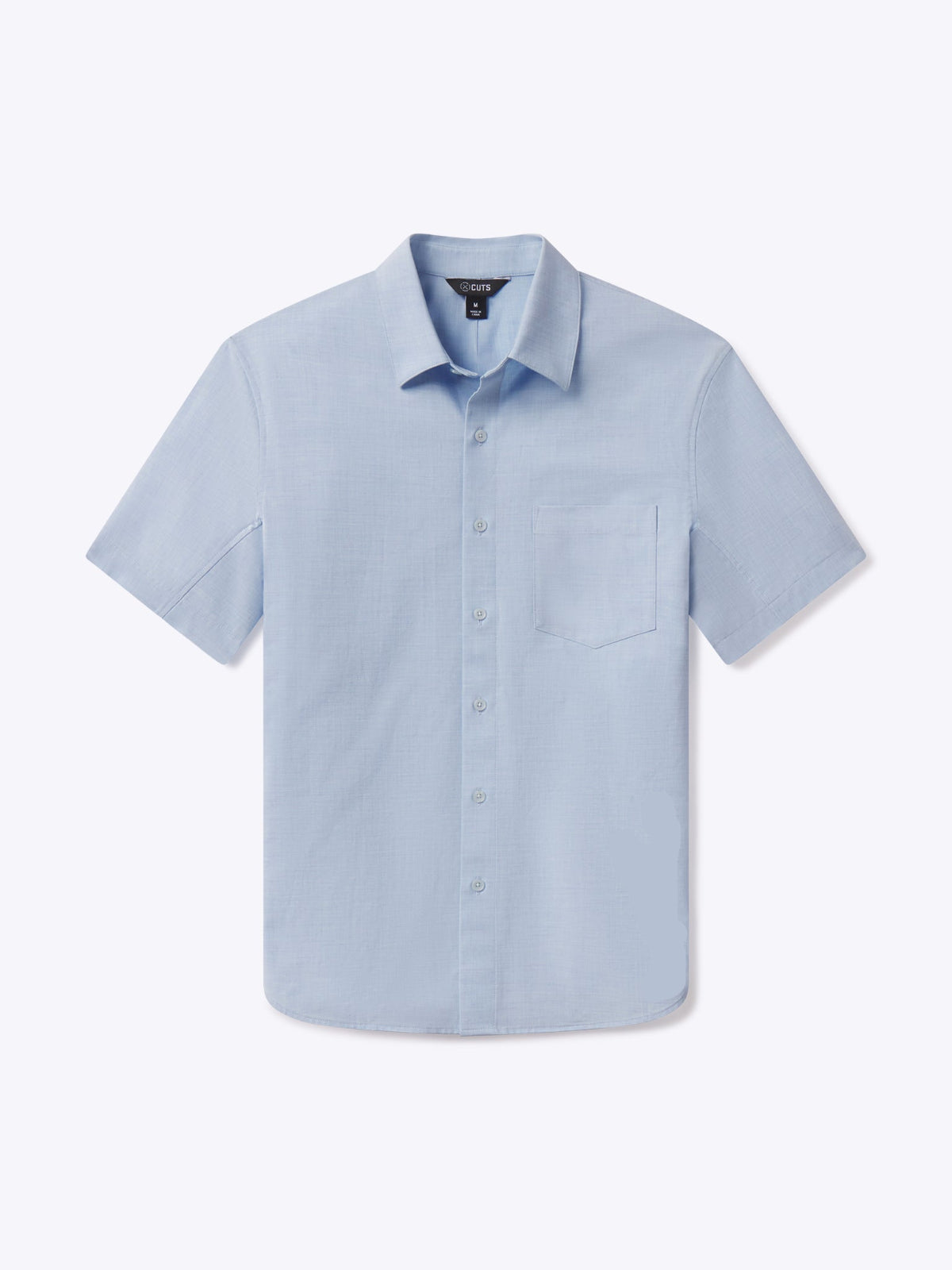 Mens | SoHo Signature-Fit Short Sleeve Button Up | Oxford Blue