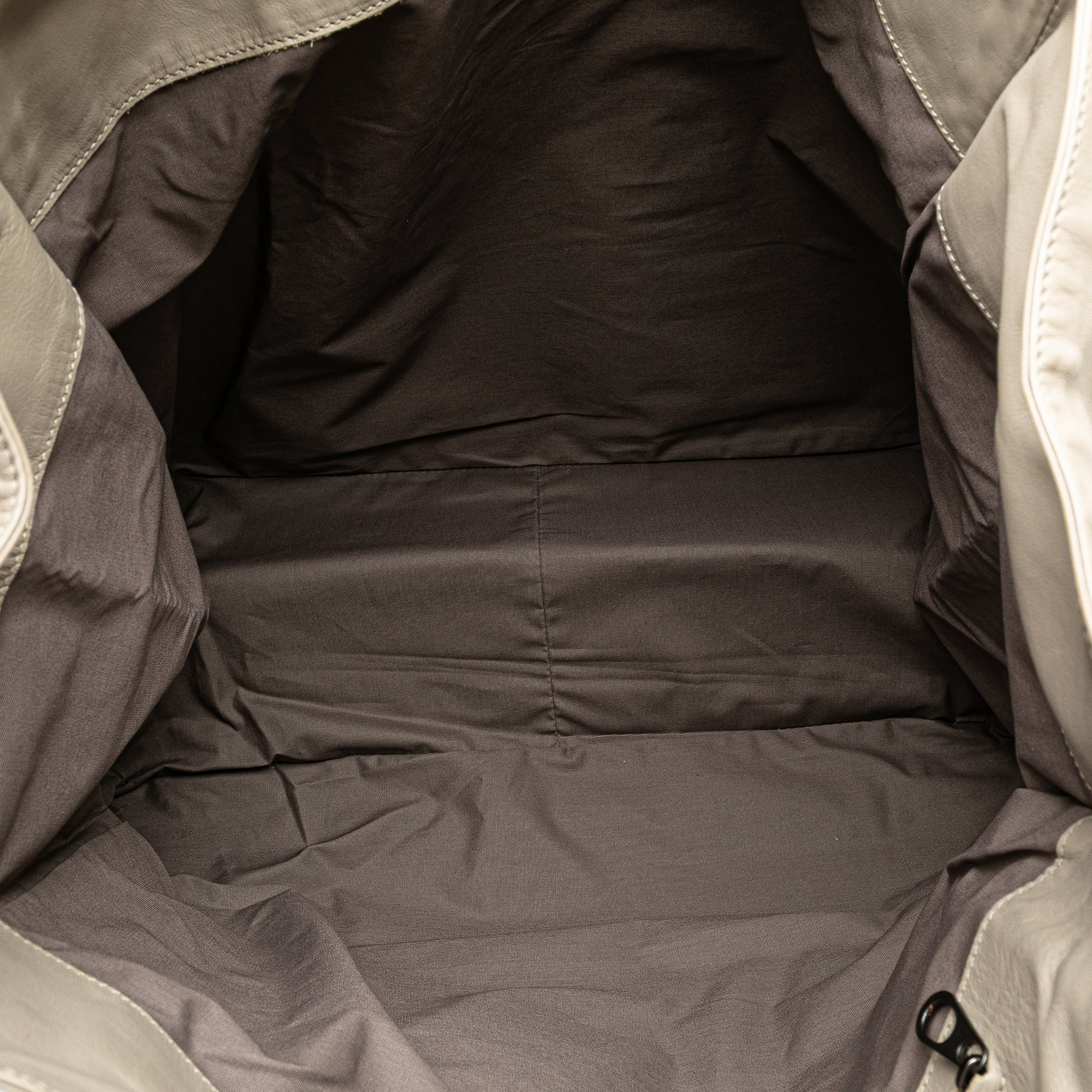 Bottega Veneta | Pre-Owned Leather Intrecciato Side Zip Tote | Gray