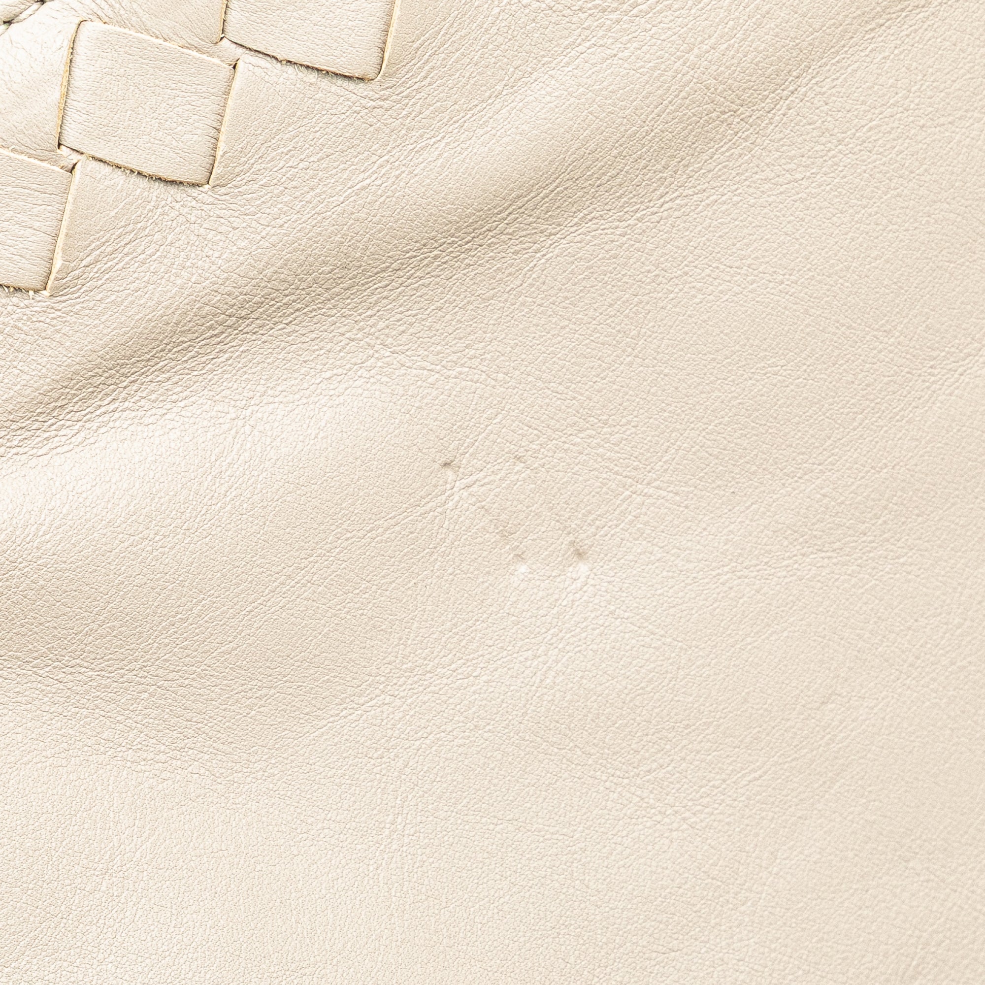 Bottega Veneta | Pre-Owned Leather Intrecciato Side Zip Tote | Gray