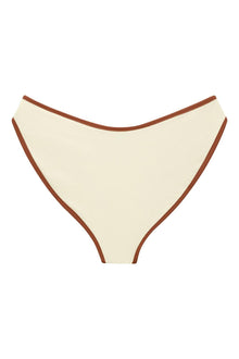 Added Coverage Lulu Bikini Bottom | Oat Terracotta Binded