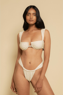 Sandra Bikini Bottom | Oat Texture