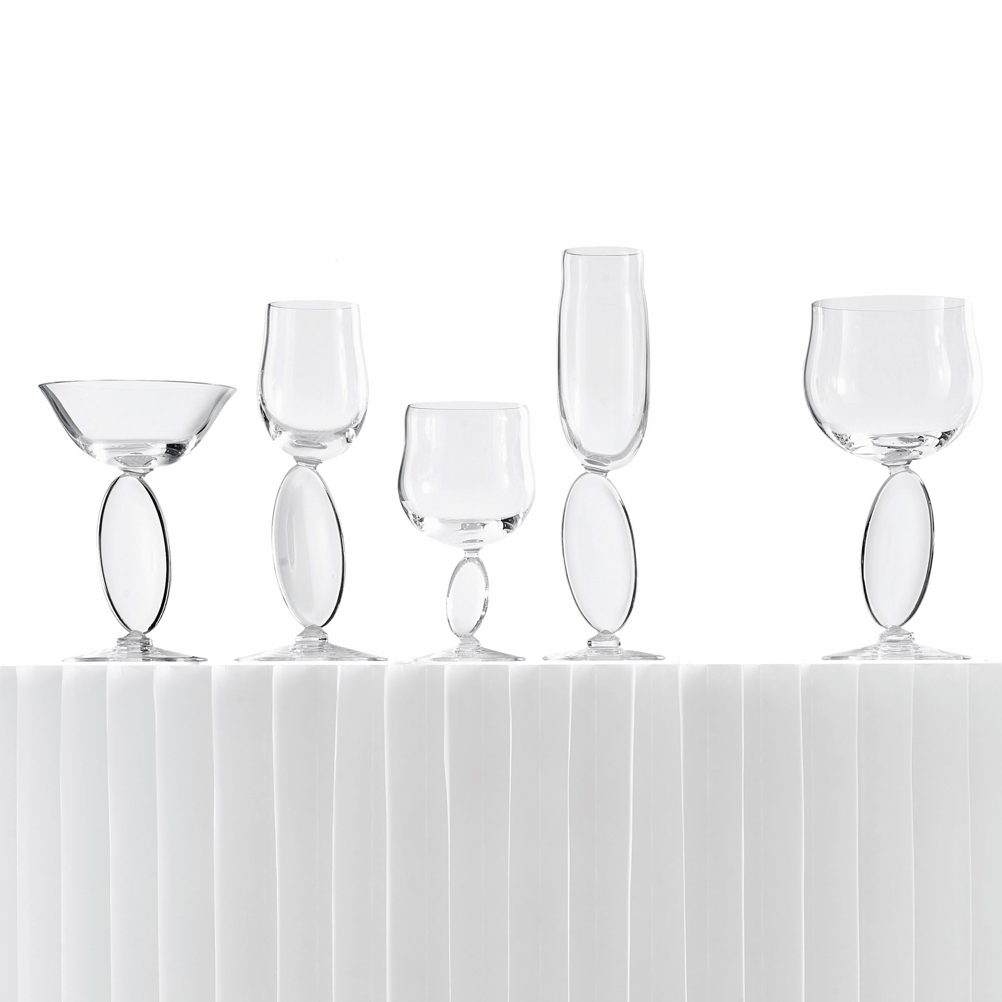 Omnia Dripping Drops Glasses - No.6 | Clear Crystal | Set of 2