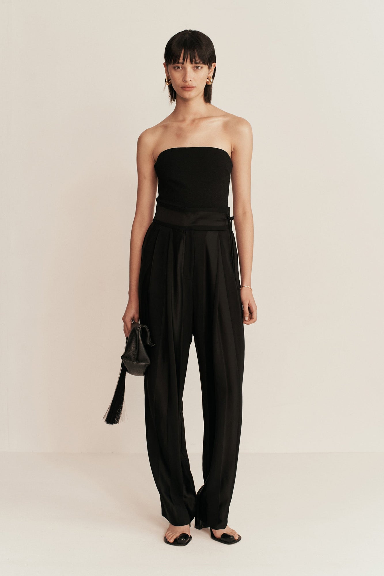 Omnia Strapless Top | Black