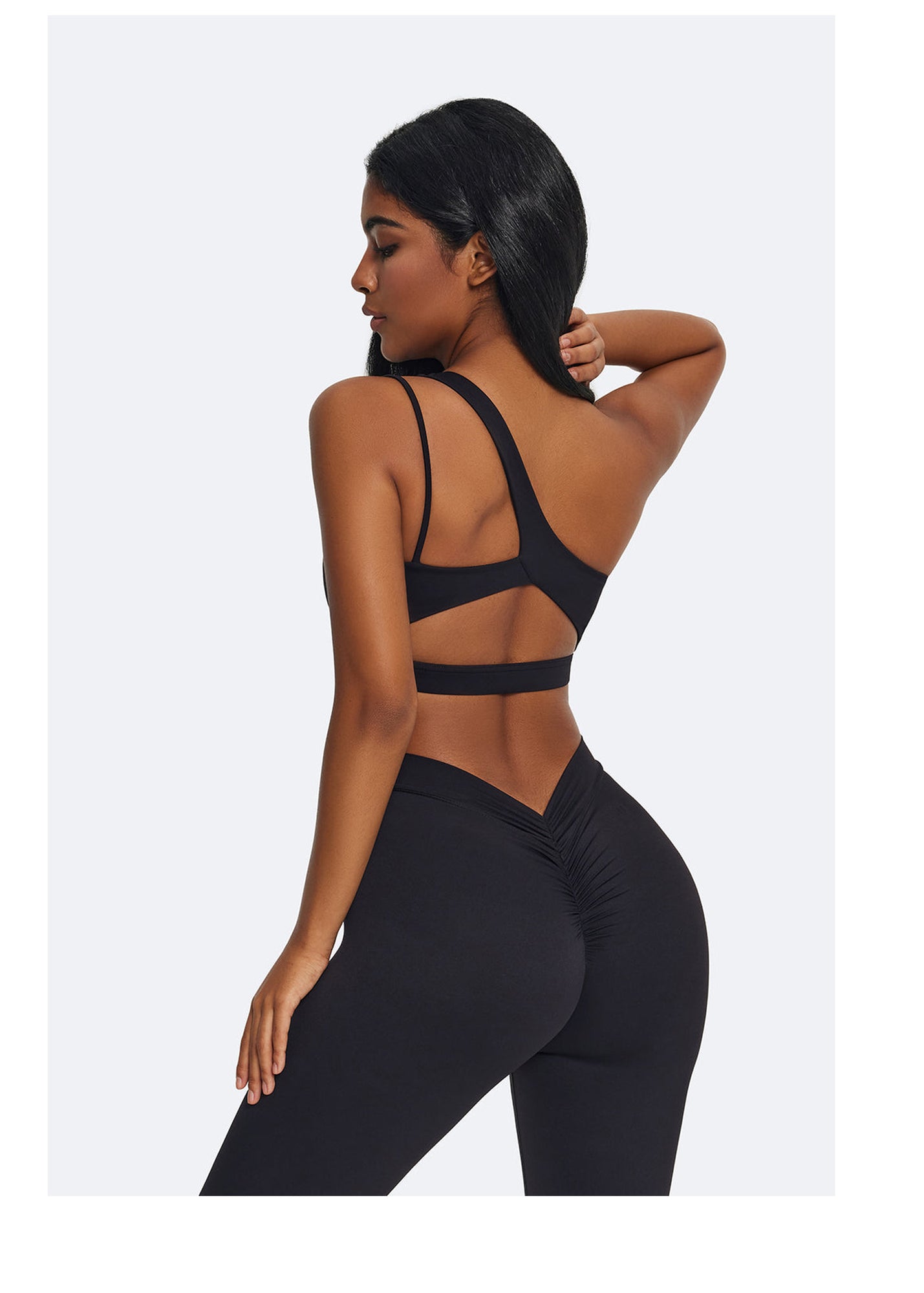 One-Shoulder Strap Top | Black