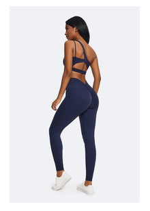 One-Shoulder Strap Top | Navy Blue