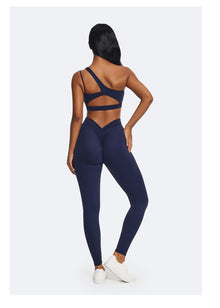 One-Shoulder Strap Top | Navy Blue