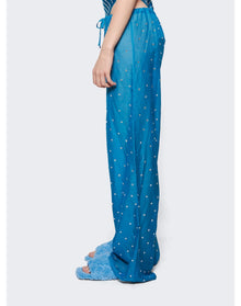 Oséree | Women | Gem Pants | Turquoise x Crystal