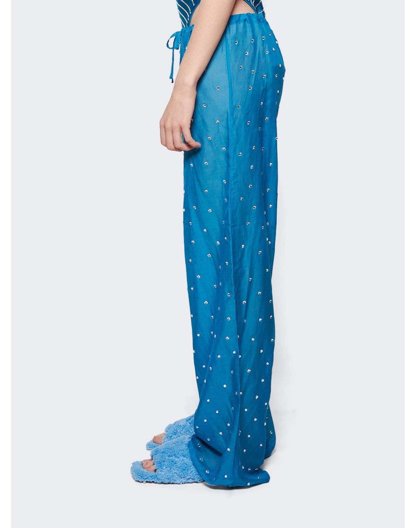 Oséree | Women | Gem Pants | Turquoise x Crystal