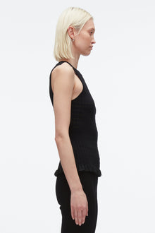 Shadow Stripe Tank | Black