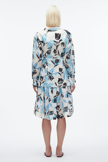 Joyful Tulip Shirt Dress | Ivory Multi