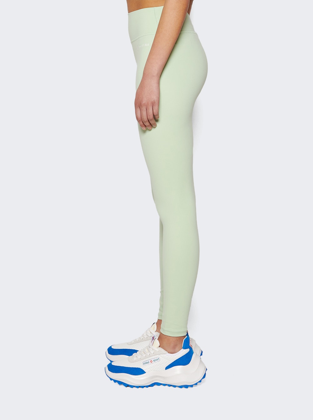 Women | Sporty & Rich | Runner Script Leggings | Off White