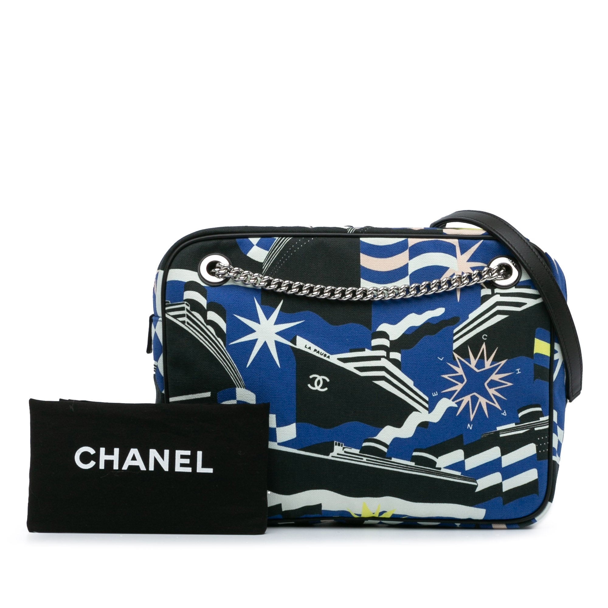 Chanel | Pre-Owned Small Canvas La Pausa Bay Camera Bag | Blue