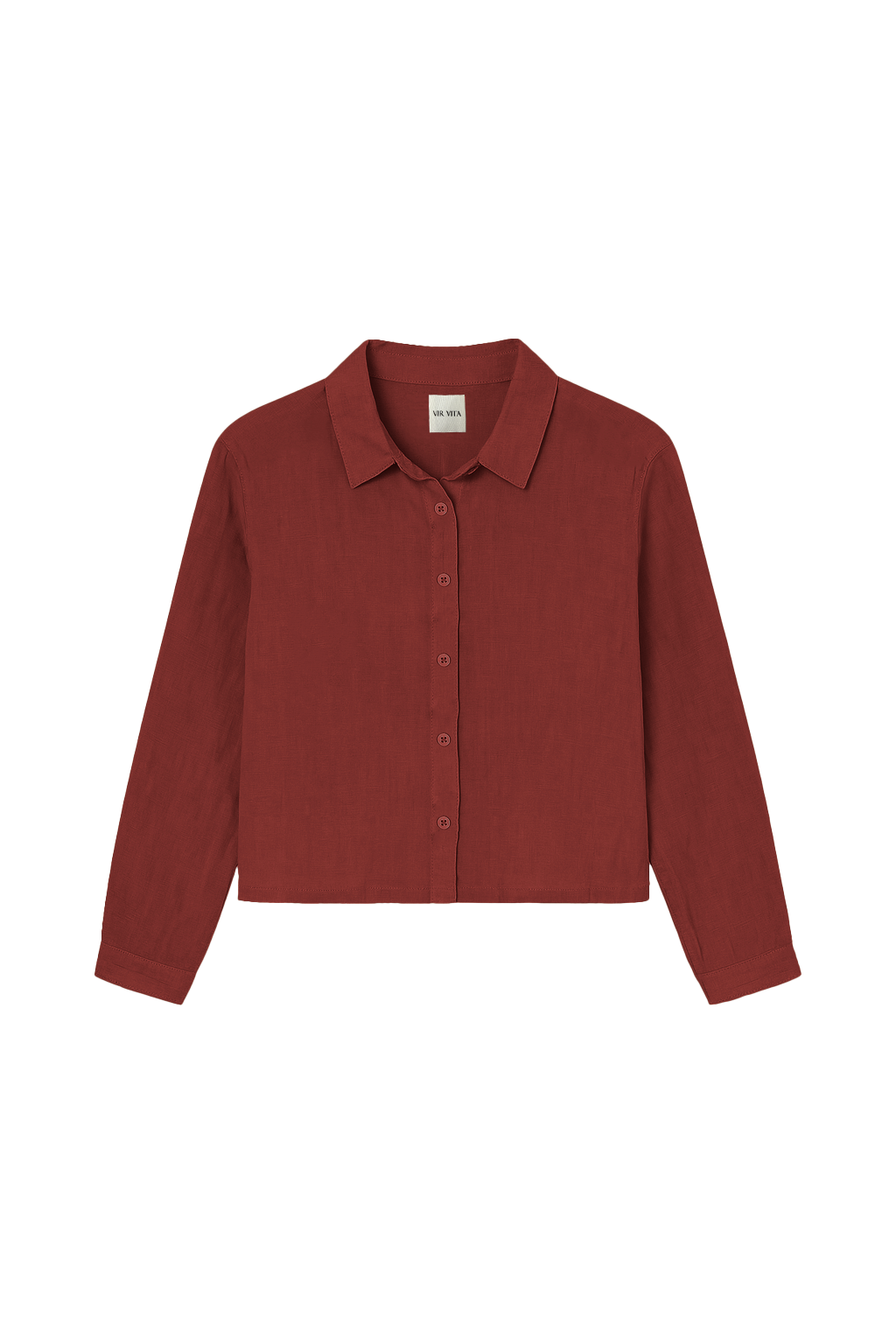 Paloma Linen Shirt | Tomato
