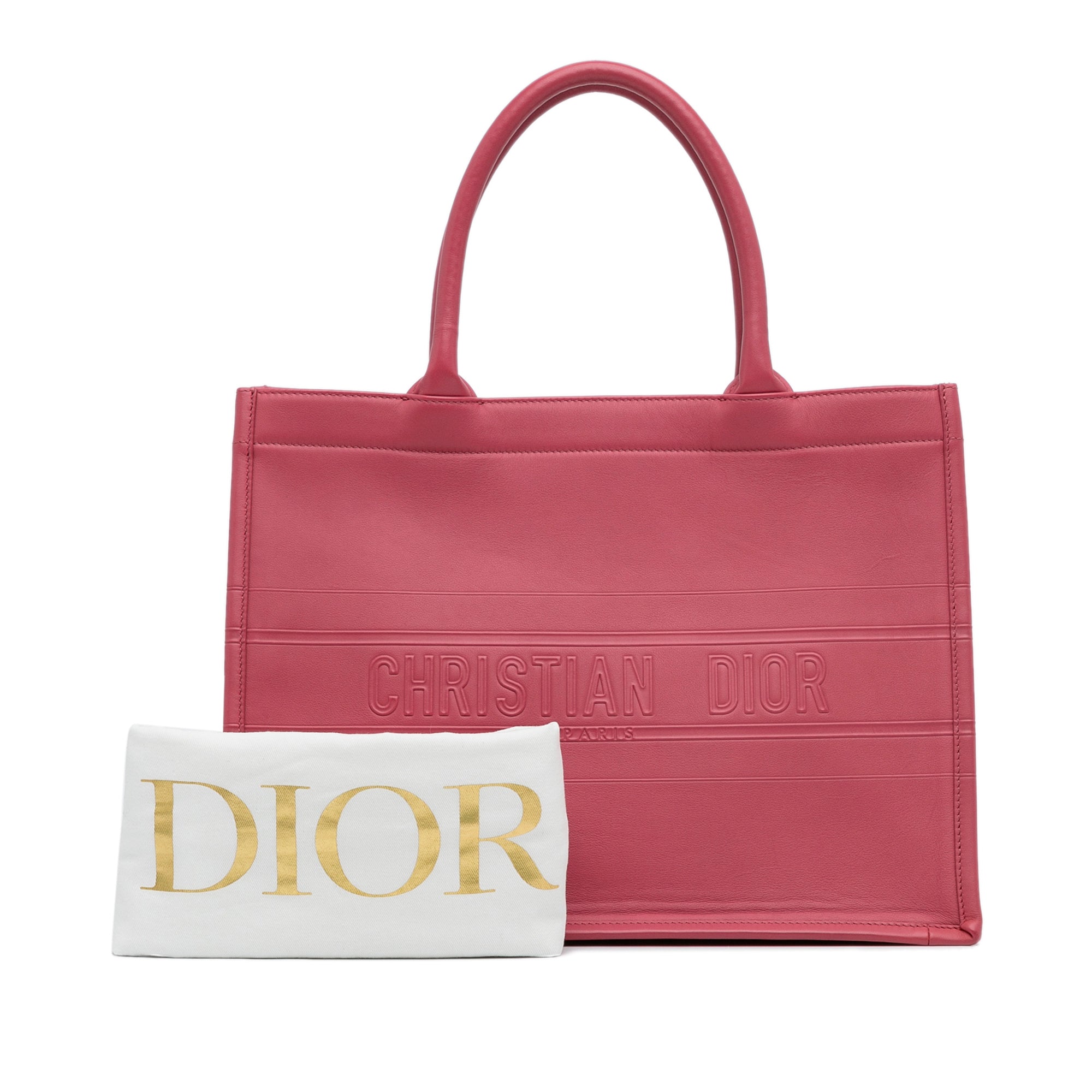 Dior | Pre-Owned Medium Embossed Book Tote - II | Pink