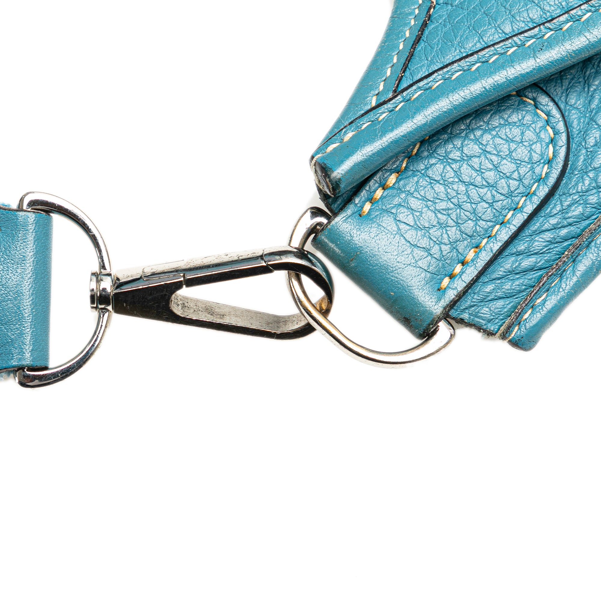 Hermes | Pre-Owned Clemence Evelyne II GM | Blue/Light Blue