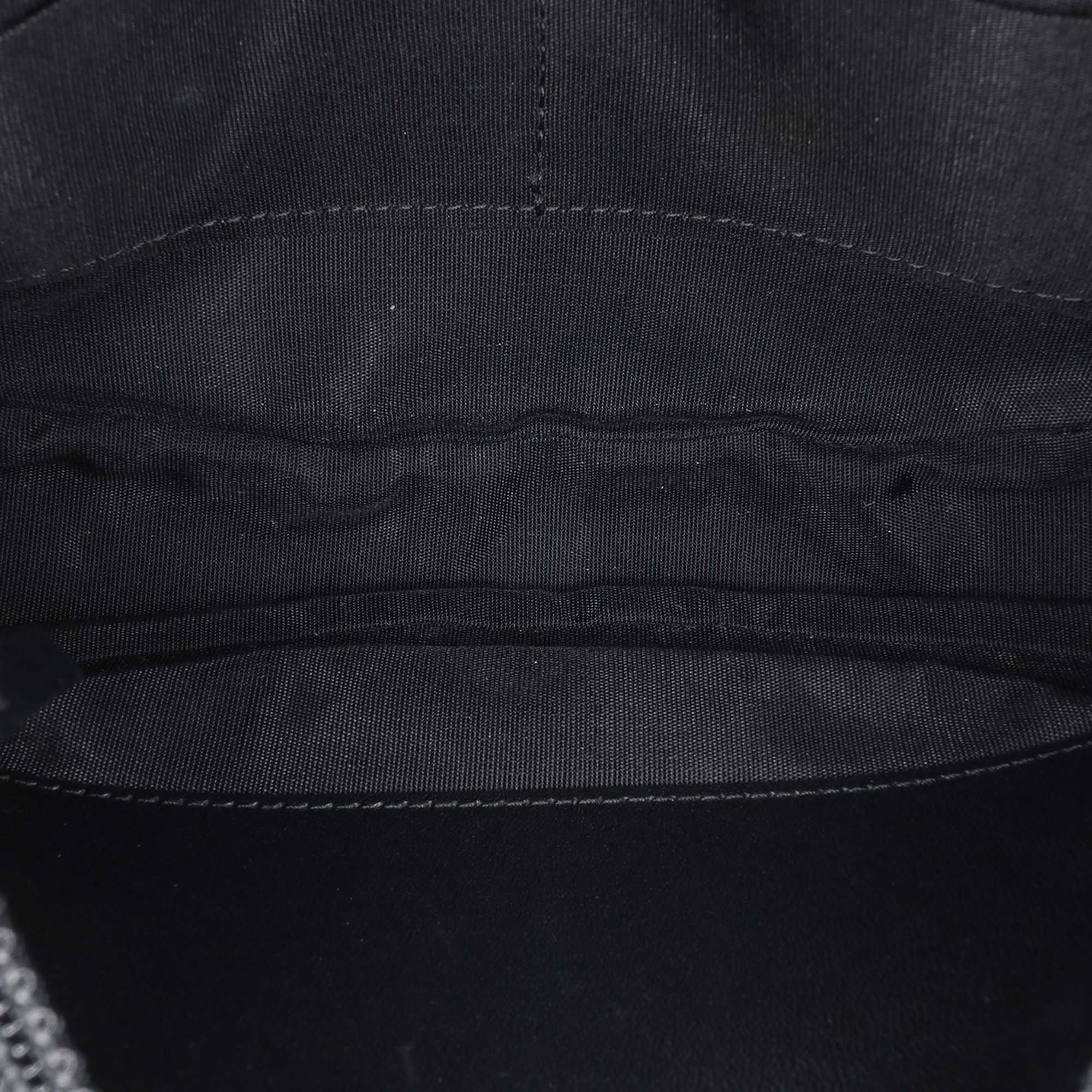 Chanel | Pre-Owned CC Velvet Half Moon Wallet on Chain | Black