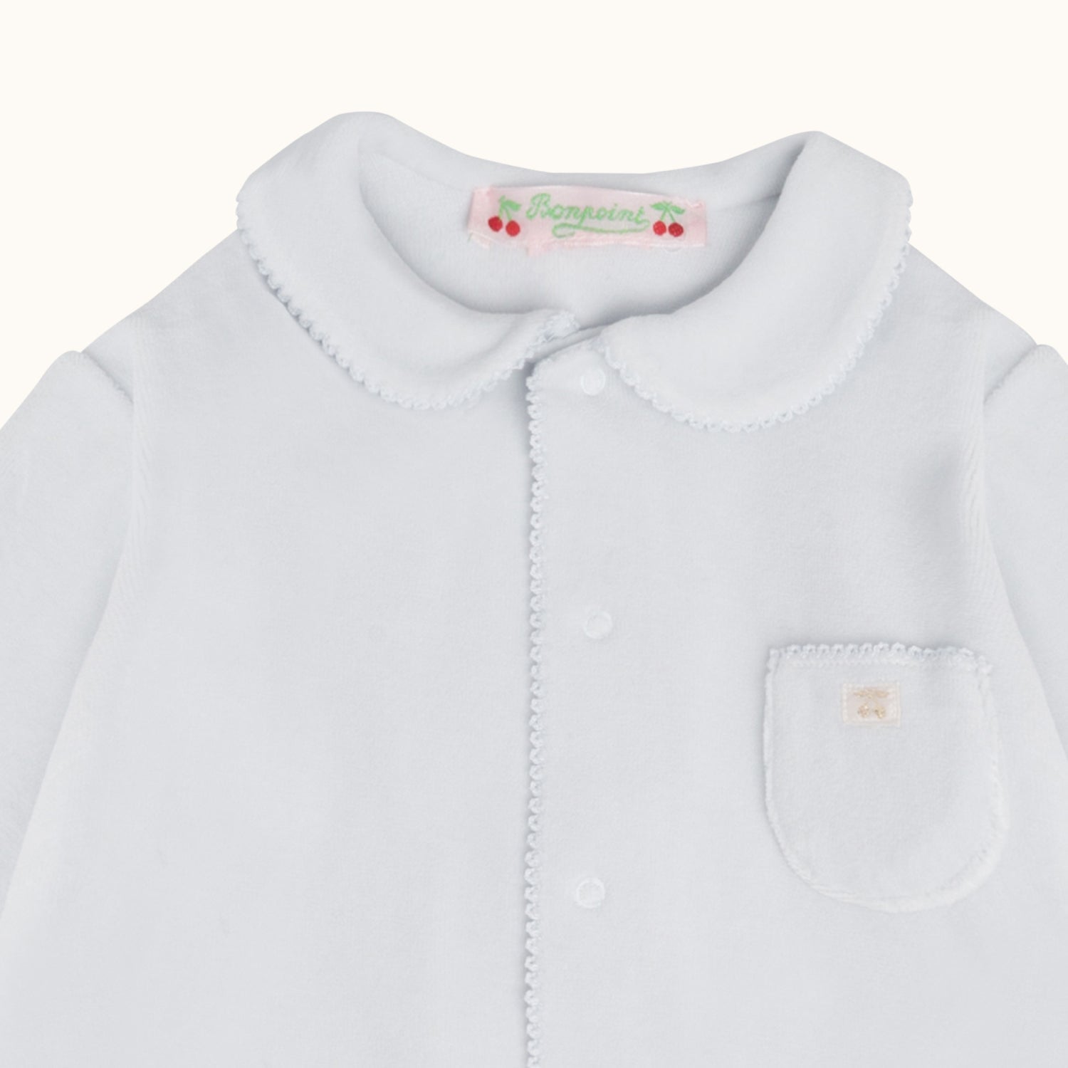 Unisex | Baby Round Neck Sleepsuit | Gray Blue