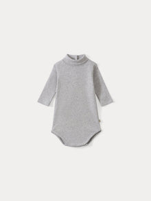 Unisex | Baby Turtleneck Onesie | Heathered Gray
