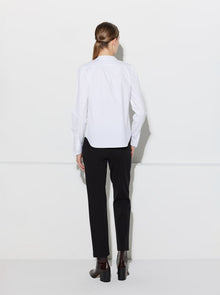 Olympia Poplin Blouse | White