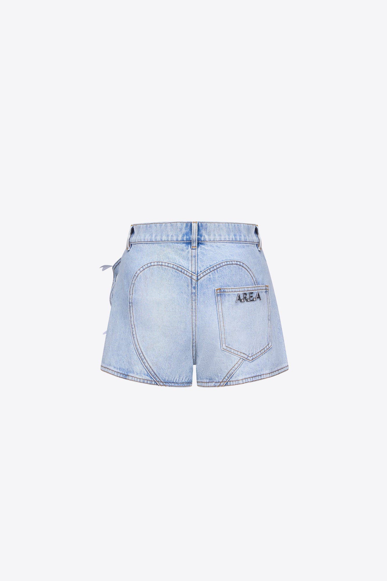 Flower Slit Short | Super Light Wash