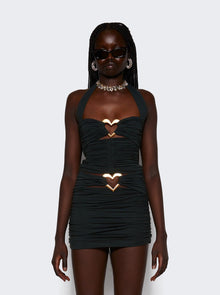 Women | AREA | Heart Ruched Halter Top | Green