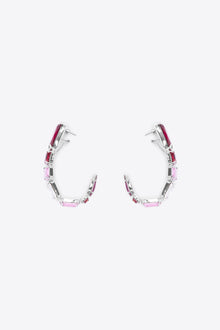 Ombre Crystal Wrap Earrings | Ombre Pink