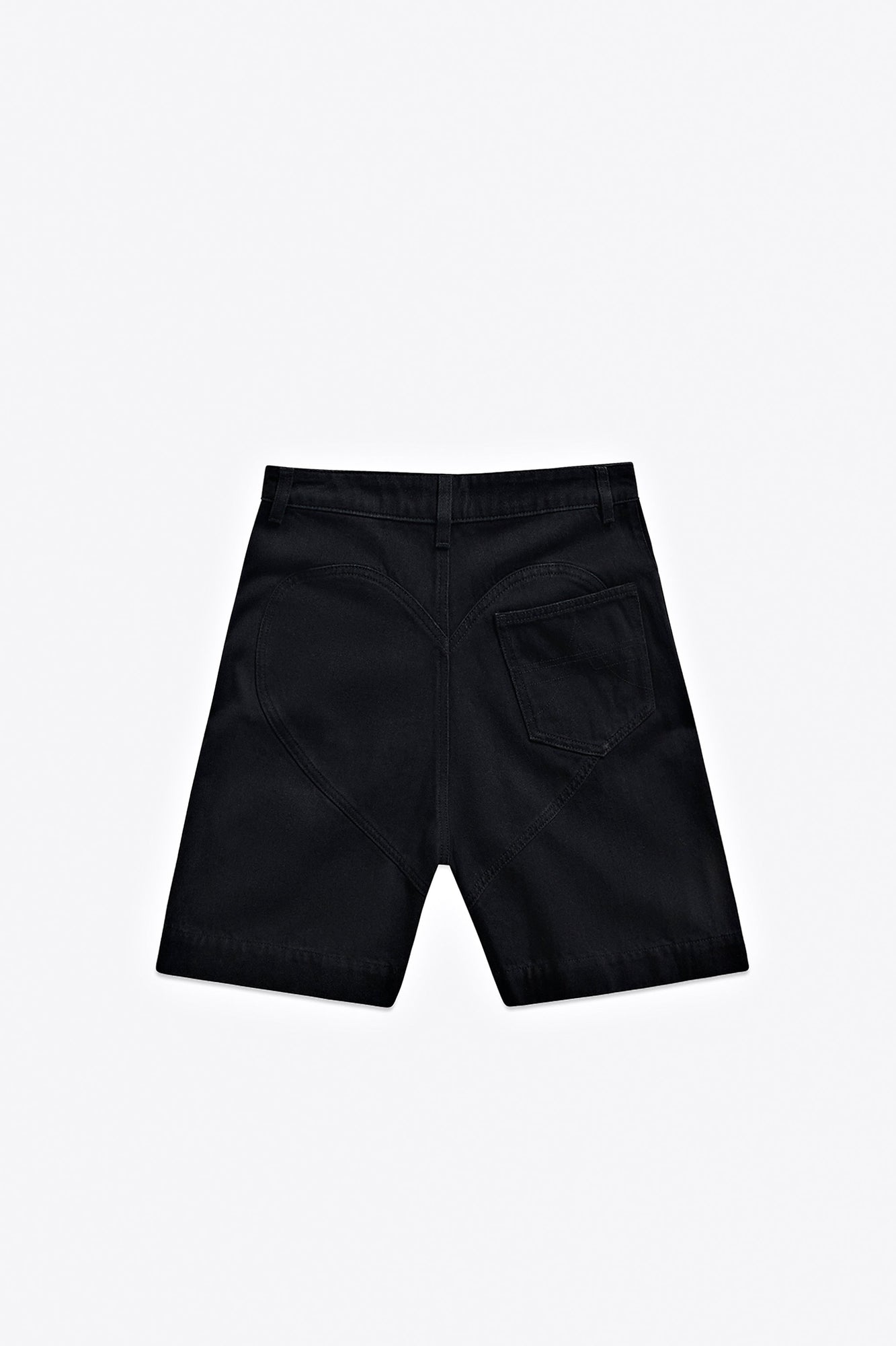 Crystal Flower Bermuda Jean Short | Black