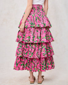 Lily Of the Valley - Terrace Skirt - Pink - Printfresh