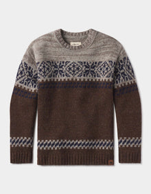 Men | Fair Isle Crew | Brown Multi