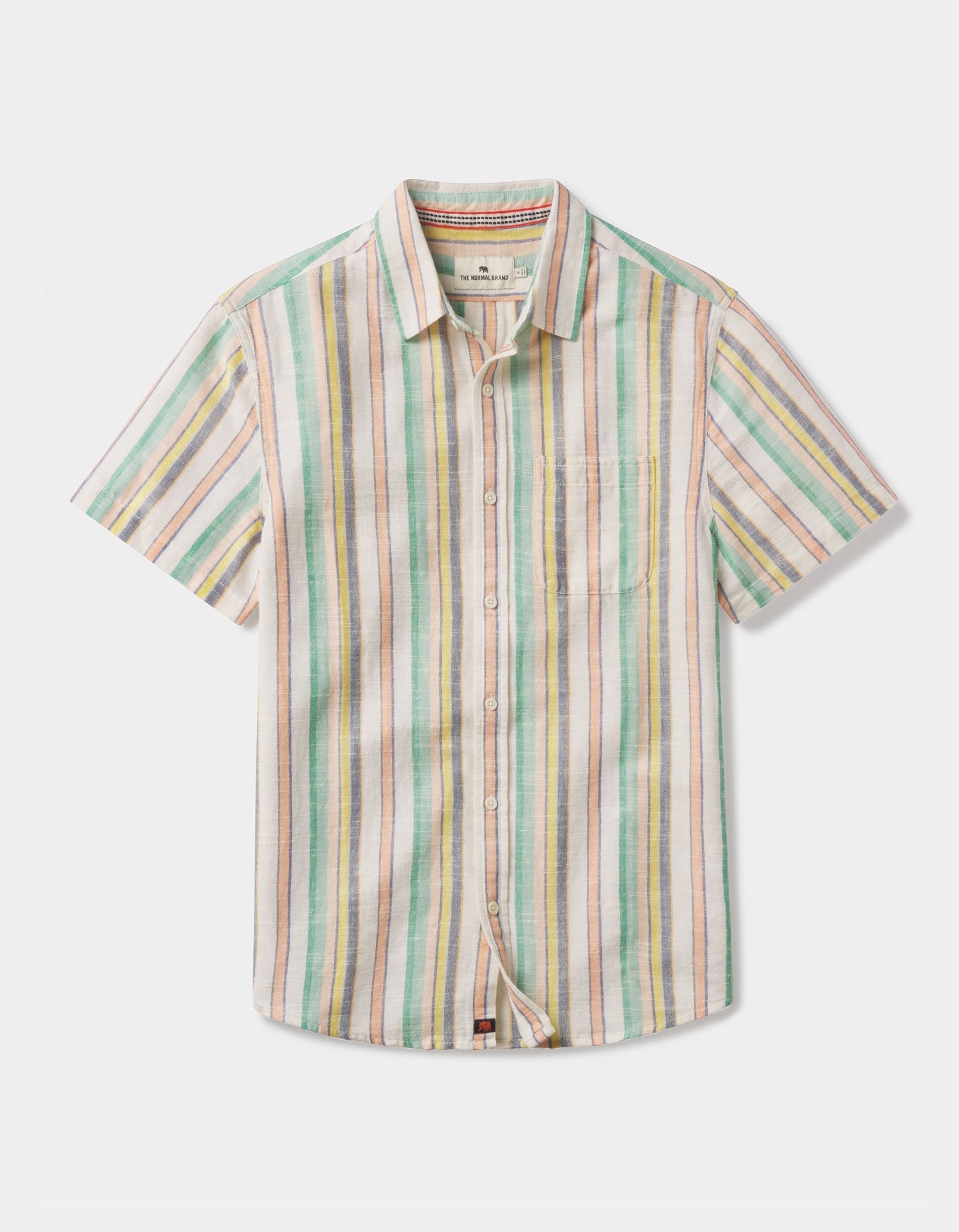 Men | Freshwater Short Sleeve Button Up Shirt | Sherbet Stripe