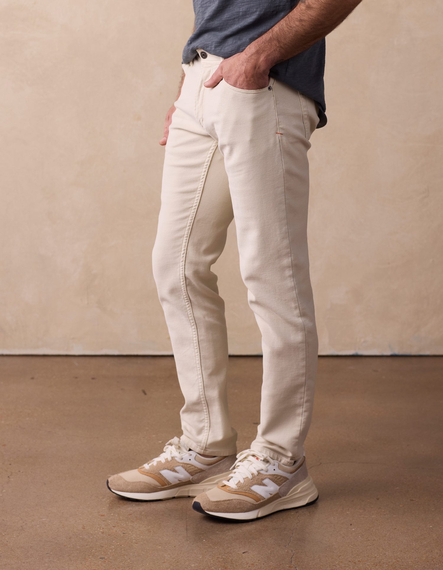 Men | Comfort Terry Pant | Stone