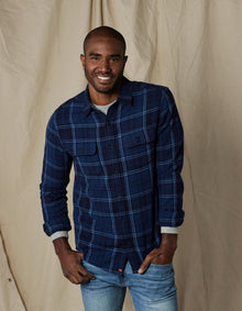 Men | Mountain Overshirt | Indigo Plaid