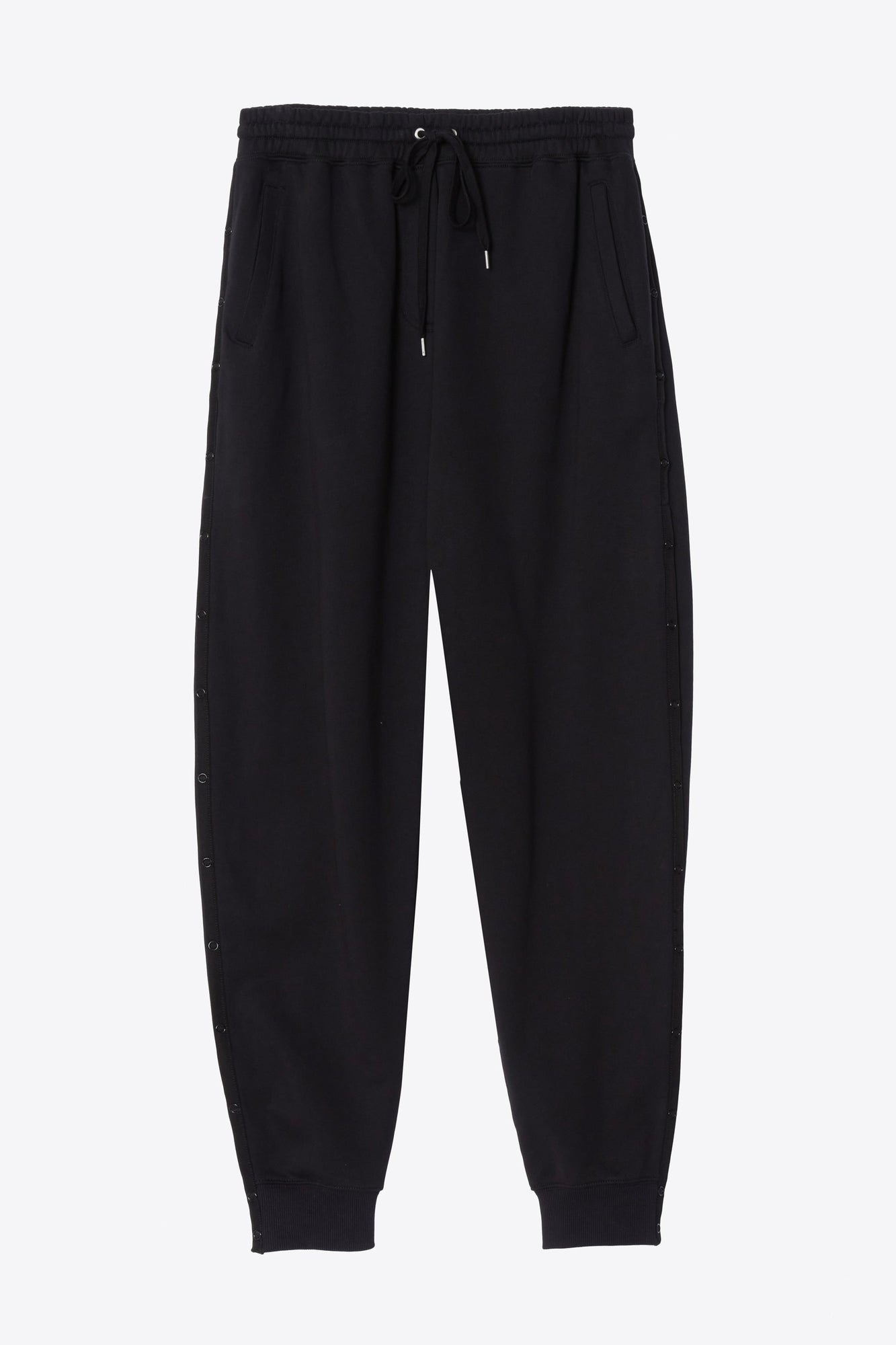 Sweatpant With Side Snaps | Black