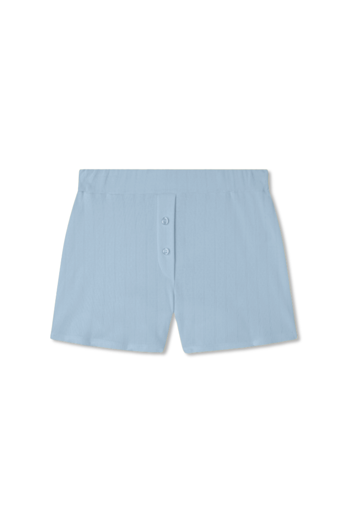 Pointelle Lounge Short | Vintage-Blue