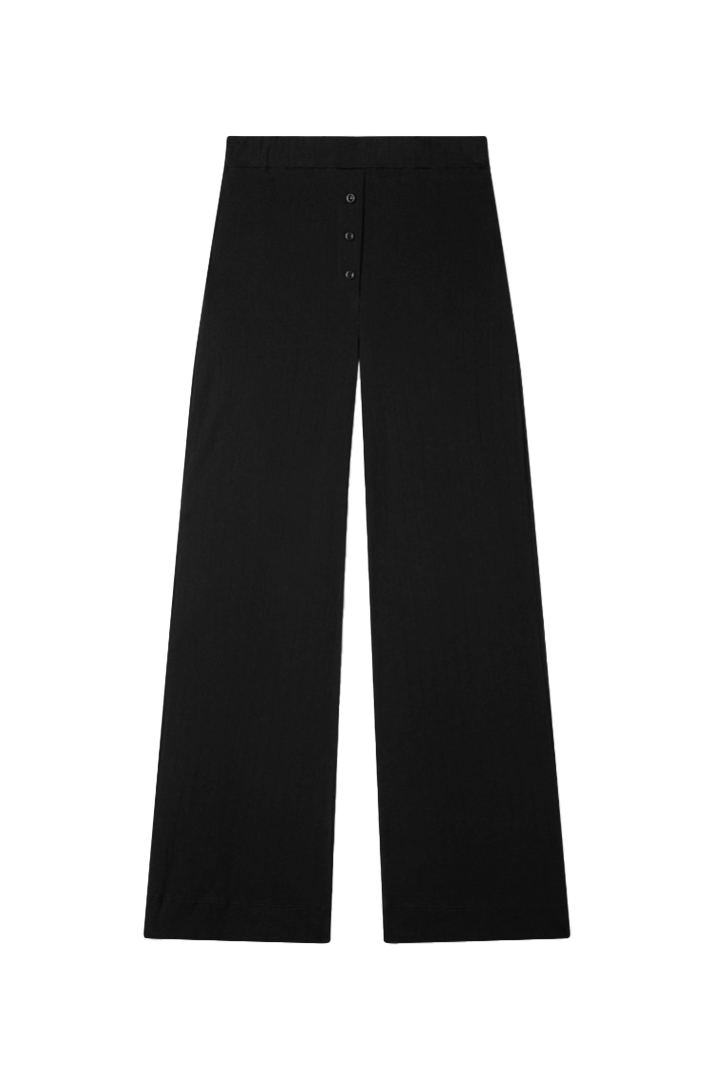 Pointelle Lounge Pant | Black