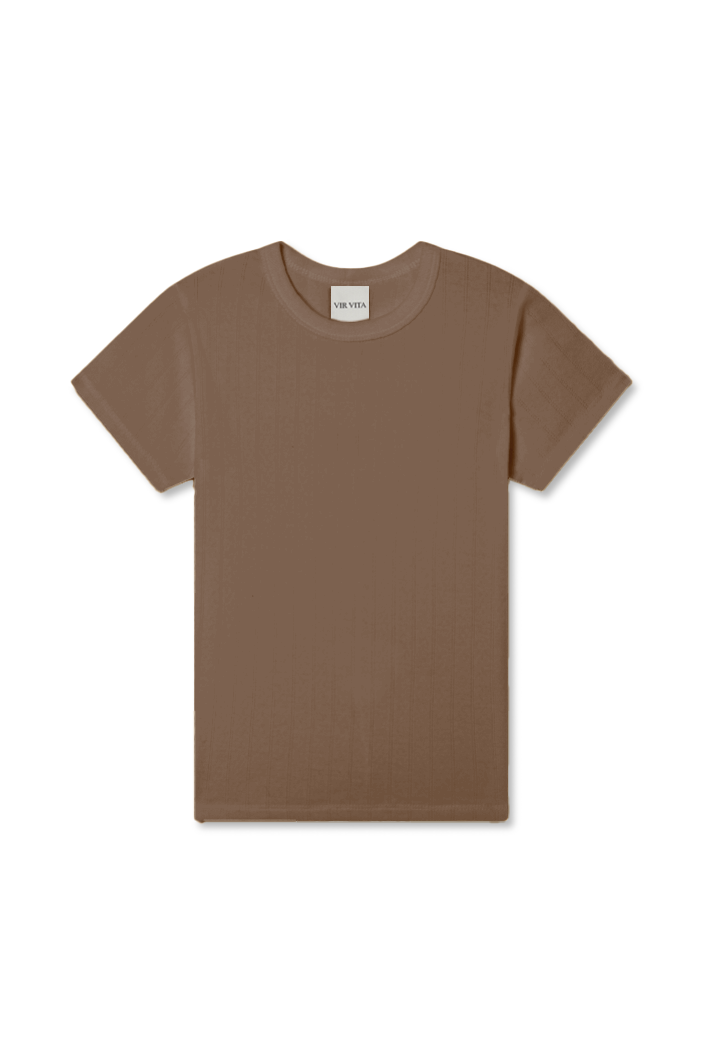 Pointelle Tee | Bark
