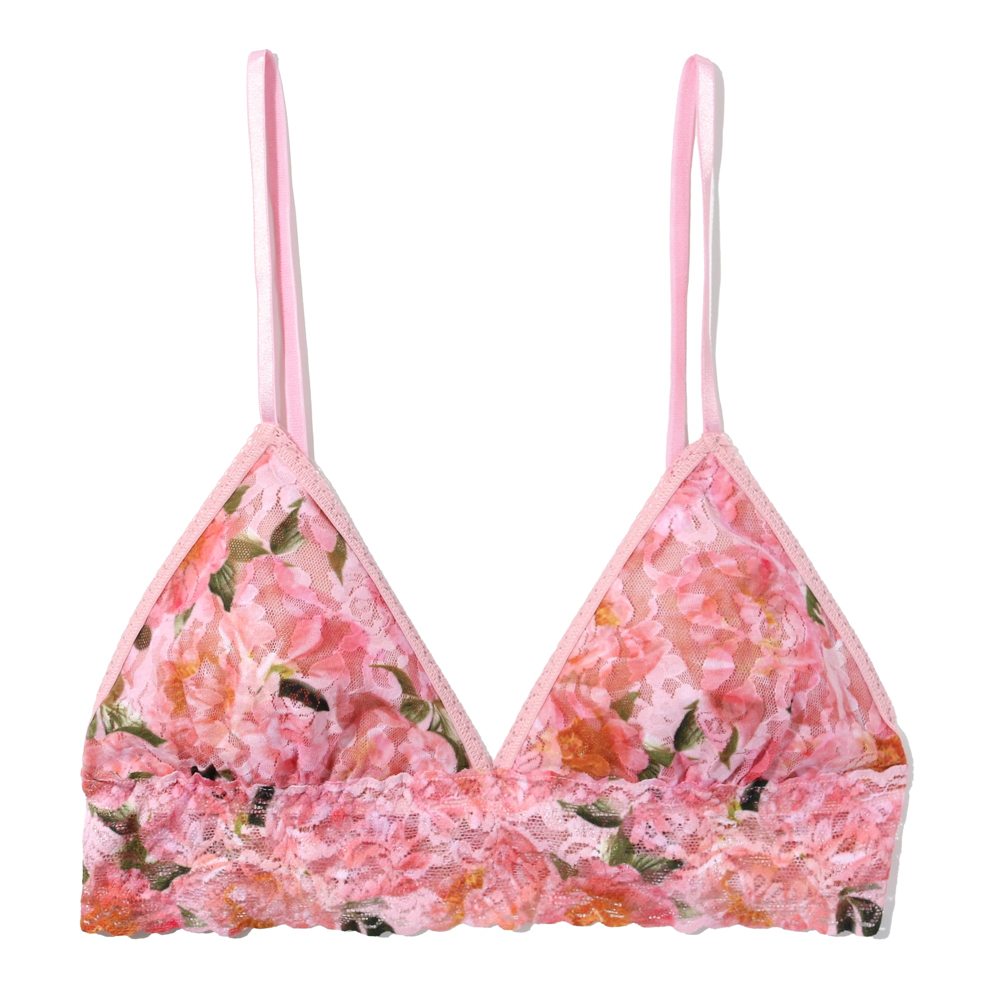 Signature Lace Padded Bralette | Dancing Petals (Pink)
