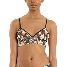 Signature Lace Padded Bralette | Dark Room Blooms (Black)