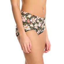 Retro Lace V-Kini | Dark Room Blooms (Black)
