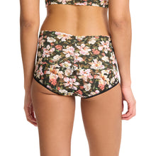 Retro Lace V-Kini | Dark Room Blooms (Black)