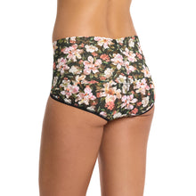 Retro Lace V-Kini | Dark Room Blooms (Black)