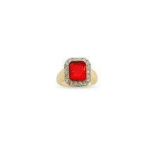 The Kundalini Cocktail Ring Red (Smith & Cult X Argento Vivo) | 14K Yellow Gold-Plated