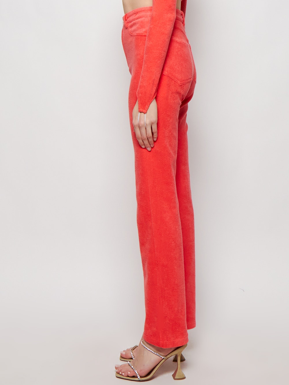 Women | Maisie Wilen | Knitted Mockumentary Jeans | Tomato