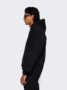 Men | PROTOTYPES | Moved Neckline Hoodie Washed | Black