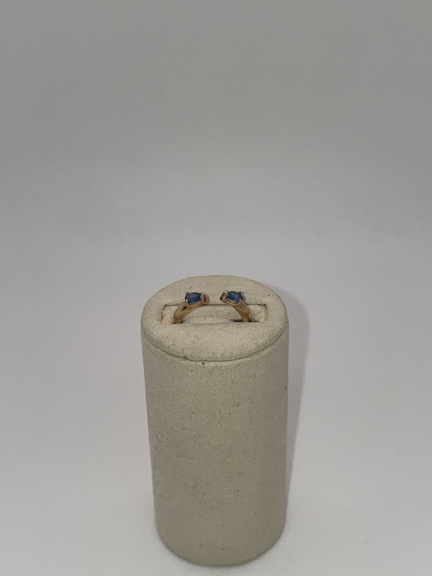 Blue Sapphire Pinch Ring