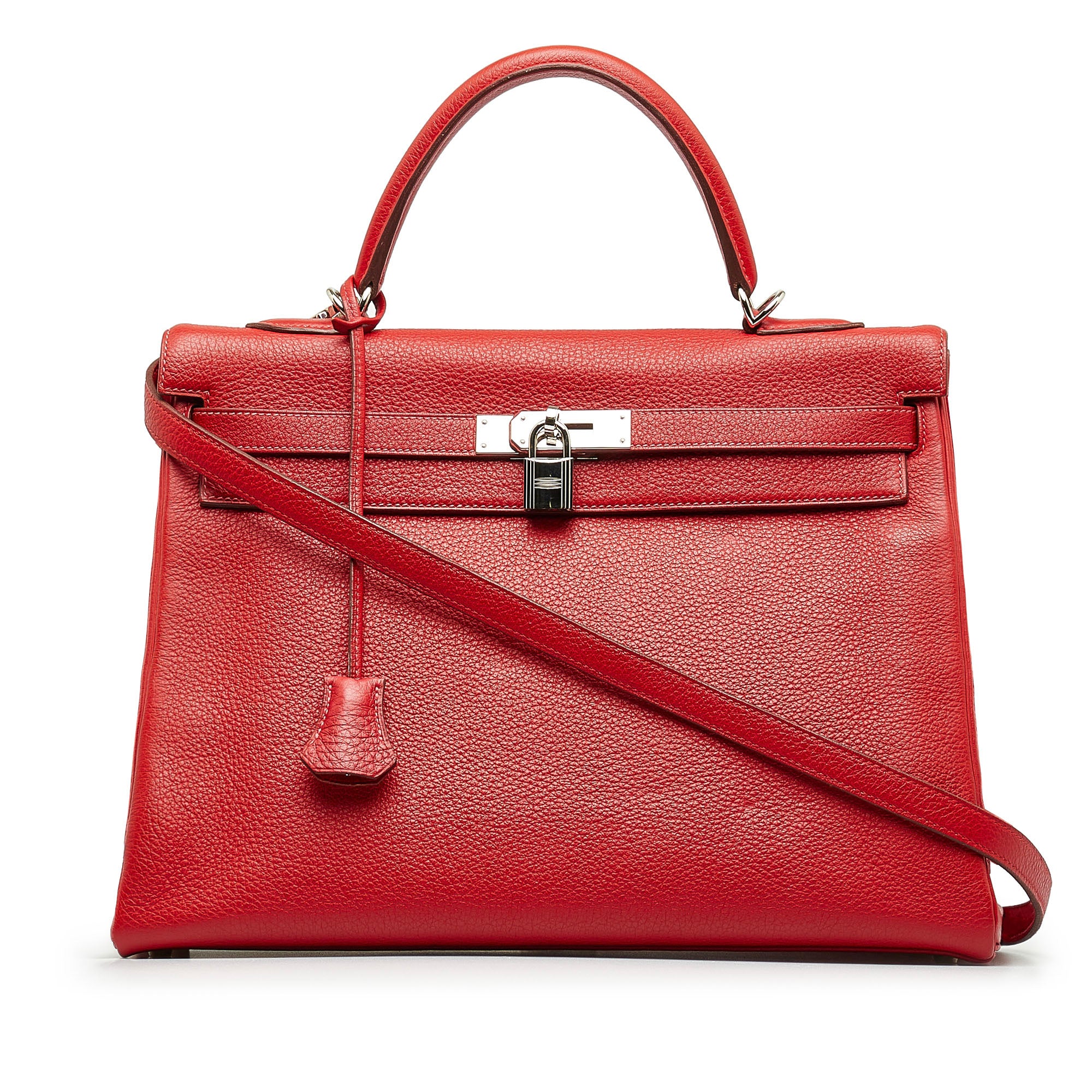 Hermes | Pre-Owned Togo Kelly 35 | Red