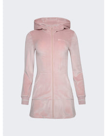 Palm Angels | Women | Chenille Hooded Mini Dress | Pink Butter