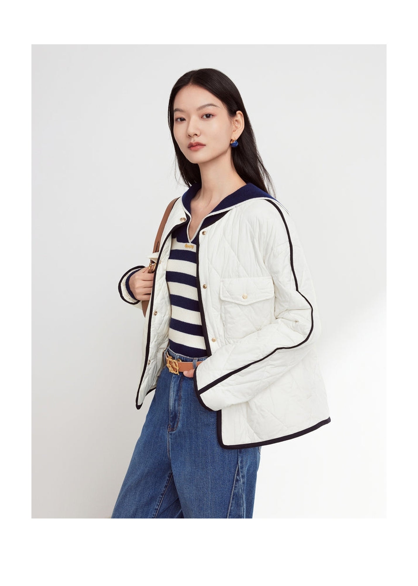 Parisian-Style Cotton Jacket | White